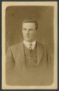 CARLTON - POSTCARDS: comprising coloured image of "Hoisting Premiership Flag" following 1906 Premiership, which became the first of the three successive premiership wins; also 1909 team photo by J.E. Barnes, and portrait image of Henry Archibald Donaldso - 2