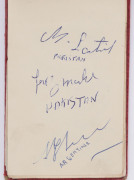 1956 Melbourne: small Melbourne Olympics autograph book; noted many foreign athletes. More than 150 signatures, most with details of country and sport. - 2