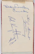 1956 Melbourne: small Melbourne Olympics autograph book; noted many foreign athletes. More than 150 signatures, most with details of country and sport. - 4