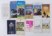 A range of Race Day programmes, 1954 - 2010s including VRC Royal Visit Flemington Feb.1954, Pakenham 1954, Townsville 1965, Wellington 1964, Hororata 1969, Melbourne Cup 1975, Onkaparinga 1976, Melbourne Cup 1976, The Oaks 1976, Canterbury Jockey Club 197 - 2