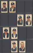 W.D. & H.O. WILLS 1907 "Australian & English Cricketers" part sets (35 different). Mixed condition.