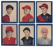 Craig & Hales (Confectionary) circa 1926 "Sportsmen & Racehorses", part set comprising of 6 of the known 15 jockeys: Fullarton, Lewis, Munro, Toohey, Wilson & Young. Superb condition. 