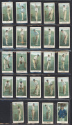 W.D. & H.O. WILLS (Australia) 1903 'Australian & English Cricketers (numbered)' almost complete set (24/25), Mixed condition.