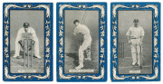 W.D. & H.O. WILLS: 1909 "Australian & English Cricketers" (Blue borders, "Capstan" & "Vice-Regal" backs), complete set (25), Mainly VG/VF. Cat.£400.