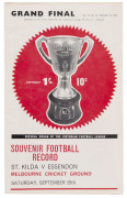 The Football Record: 1965 editions for 9 Home-and-Away Rounds, with 6 featuring St.Kilda; Also, the Interstate Match (Victoria v South Australia) and the Special editions for the 1965 1st Semi-Final (Geelong v Essendon); the 2nd Semi-Final (Collingwood v