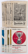 The Football Record: 1965 editions for 9 Home-and-Away Rounds, with 6 featuring St.Kilda; Also, the Interstate Match (Victoria v South Australia) and the Special editions for the 1965 1st Semi-Final (Geelong v Essendon); the 2nd Semi-Final (Collingwood v - 2