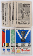 The Football Record: 1963 editions for 11 Home-and-Away Rounds, all featuring St.Kilda. Also, Special editions for the 1963 1st Semi-Final (Melbourne v St.Kilda); the 2nd Semi-Final (Hawthorn v Geelong); the Prelim. Final (Melbourne v Hawthorn) and the G - 2