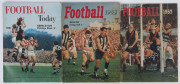 1961, 1962 & 1963 Herald-Sun "Football" priviledge books. (3) in VF condition.