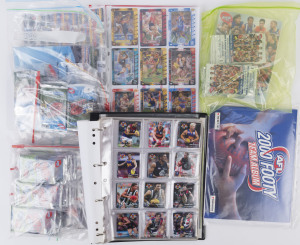 2006-2016 selection with 2006 Smith's Crisps "Hot Shot Tazos" complete sets of standard (32), hologram (32) & 3D (32) cards; 2011 & 2012 Herald Sun AFL 3D Footy Card Sets (complete with albums & glasses), 2014 Herald Sun "AFL Team 2014 - Best & Fairest" complete set of cards plus album, 2016 AFL Teamcoach "Footy Powers" complete set (36); also AFL 2000 Footy Team Album containing 16 team photos. (qty)