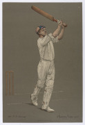 "THE EMPIRE'S CRICKETERS" Part II, published for The Fine Art Society by Dawbarn & Ward, 1905. Being original colour lithographs of W.G. Grace, P.F. Warner, G. McGregor & W. Rhodes by A. Chevallier Tayler. With original wrappers. (4 lithographs). - 3