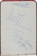 AUTOGRAPH BOOK: Signatures of athletes competing in 1956 Olympics, mostly boxers including Dick Mctaggart (GB) lightweight gold medallist, who also won the Val Barker Trophy for being the outstanding stylist of the games, Terry Spinks (GB) flyweight gold - 4