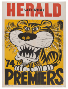 RICHMOND: 1974 original WEG Premiership poster. Very good condition. 66.5 x 50cm.