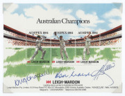 AUTOGRAPHS: mostly on 1998 Olympic Legends first day covers all signed by the stamp designer Sophie Byass comprising AUSSIE RULES legends Tommy Hafey (4) and Ron Barassi (4); OLYMPIAN Marjorie Jackson (4) winner of 100m & 200m golds at 1952 Helsinki Olymp - 2