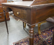 A Georgian writing desk, mahogany, late 18th century, 79cm high, 102cm wide, 52cm deep - 3