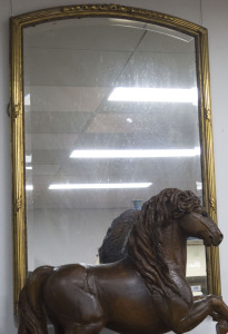 A French gilt framed pier mirror, 19th century, 124 x 80cm