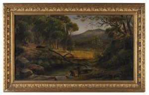 Artist Unknown (after Eugene von Guerard, 1854) (Warrenheip Hills near Ballarat 1854) oil on canvas laid down on board,