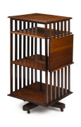 An Australian revolving book stand, blackwood, circa 1910, 105cm high, 51cm wide, 53cm deep - 2