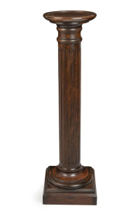 A fluted pedestal, Tasmanian blackwood and pine, late 19th century, 111cm high, 29cm diameter