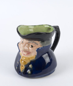 ARTIST UNKNOWN pottery character jug, circa 1930s, ​12cm high