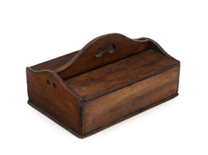 A Colonial cutlery box with lift tops, Tasmanian origin, circa 1850, 19cm high, 34cm wide, 23cm deep