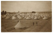 POSTCARDS WW1 Australian soldiers including 4th Anzac Camel Regiment, Light Horse, etc, 29 cards in a tartan album - 2