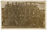 POSTCARDS WW1 Australian soldiers including 4th Anzac Camel Regiment, Light Horse, etc, 29 cards in a tartan album - 4