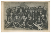 POSTCARDS WW1 Australian soldiers including 4th Anzac Camel Regiment, Light Horse, etc, 29 cards in a tartan album - 5