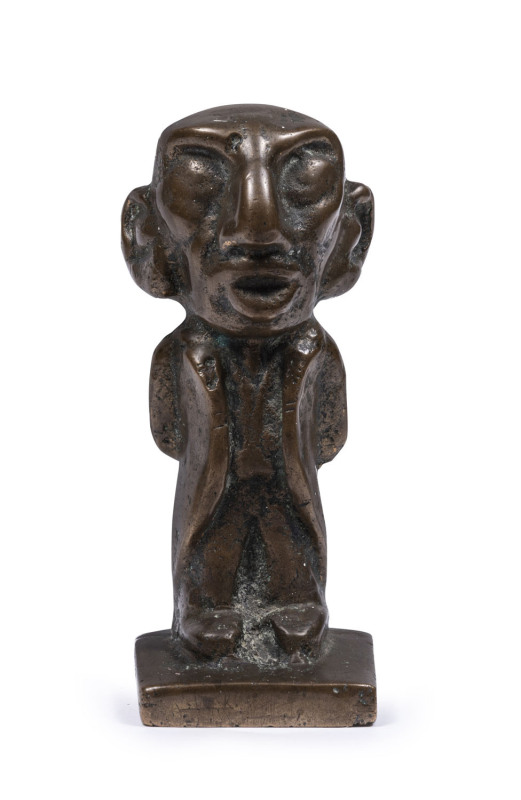 BILLY HUGHES (7th Prime Minister of Australia), cast metal door stop, circa 1918, ​15cm high