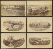 EARLY BRISBANE: group of seven cartes de visite by J.Watson of Queen Street, Brisbane, showing detailed early river front and city views, circa 1870.Watson occupied premises in Queen Street between 1862 and 1875. - 2