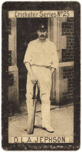 1901 Wm.Clarke & Son "Cricketer Series" [2/30], comprising No.19 W.G.Grace & No.25 D.L.A.Jephson. Fair/G.