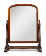 An Australian toilet mirror, finely carved in cedar, N.S.W. origin, 19th century, ​84cm high, 66cm wide, 29cm deep - 2