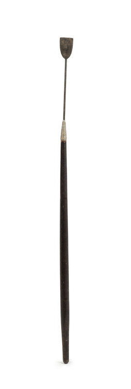A whaler's flensing spade, iron and wood, 19th century, ​155cm long
