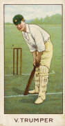 1903 Wills (Australia) "Australian & English Cricketers", complete set [25], noted Victor Trumper, Monty Noble & Plum Warner. Attractive set. G/VG. - 3