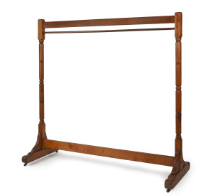 An antique shop display clothes rack, Tasmanian huon pine, 19th century, 189cm high, 197cm wide, 71cm deep