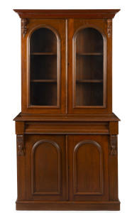 An antique Australian cedar and red pine bookcase, 19th century, 203cm high, 105cm wide, 47cm deep