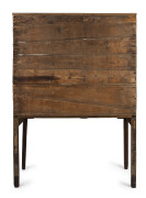 NED KELLY INTEREST. A primitive Australian open-front kitchen dresser with tapering square-form legs, eucalypt and pine, mid 19th Century, peg-joint construction, with original patination. Irregular cuts of timber used on the backing boards suggesting an - 3