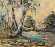 J. STANESCO, billabong scene, oil on board, signed lower right "J. Stanesco '67", 60 x 70cm