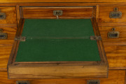 An Anglo-Indian campaign secretaire chest, satinwood with brass fittings, 19th century, ​126cm high, 115cm wide, 53cm deep - 4