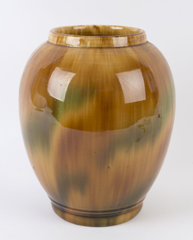 CORNWELL'S POTTERY mantel vase, stamped "Cornwell's Pottery, Brunswick", 27cm high, 22cm diameter