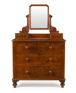 An Australian antique duchess chest, Tasmanian huon pine, circa 1885, ​158cm high, 99cm wide, 50cm deep