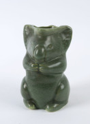 MELROSE WARE green glazed koala jug, stamped "Melrose Ware, Australian", 15cm high