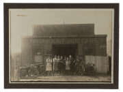 Group of five 19th and early 20th century photographs in the cabinet portrait format. A fascinating group including the "Victoria Hotel", bicycle repairing at Bulleen Road, Paramount Side Cars motorcycle shop, Re-Nu rubber shop and an early image titled " - 3