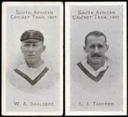 1907 Taddy "South African Cricket Team 1907", part set [6/15]. Fair/VG.