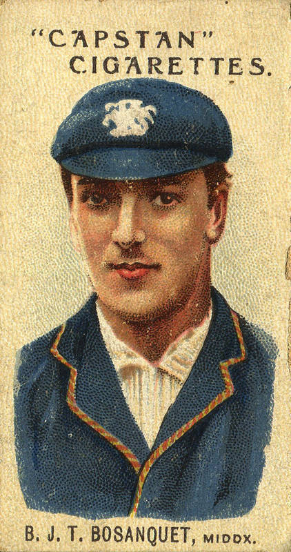 1907 Wills "Prominent Australian & English Cricketers" (1-50) complete set [50], noted Syd Gregory, Victor Trumper & B.J.T.Bosanquet. Fair/VG. Difficult set to find in this condition.