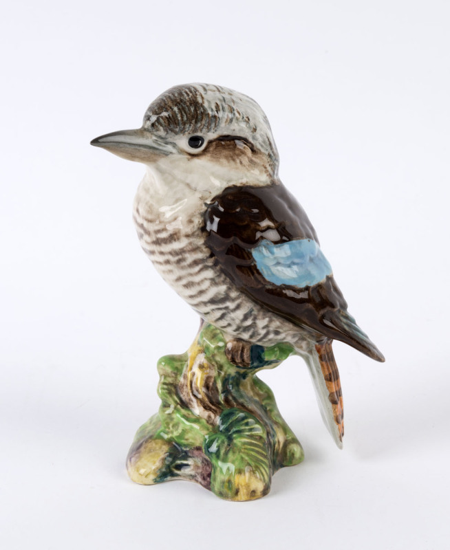 BESWICK English porcelain kookaburra statue, stamped "Beswick, England", ​14.5cm high