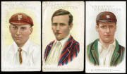 1907 Wills (Australia) "Prominent Australian & English Cricketers" (51-73, Grey captions), complete set [23], noted J.B.Hobbs, J.Hardstaff & H.Strudwick. Fair/VG. - 3