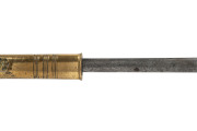 An officer's parade sword with leather scabbard, late 19th century, 94cm long - 3