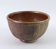 ROBERT BARRON pottery fruit bowl, potters mark to base, 14cm high, 23cm diameter