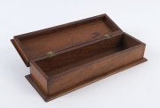 An Australian cedar glove box, late 19th century, ​8cm high, 33cm wide, 11cm deep - 2