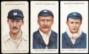 1908 Wills "Cricketers" (with WILLS'S with large S), complete set [25], noted Hon.F.S.Jackson, Plum Warner & Lord Hawke. G/VG.